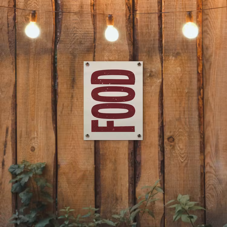 Tuinposter - Eten - Japandi - Rood - Decoratie — 2