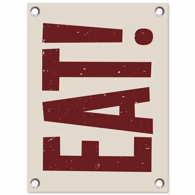 Tuinposter - Red - Eten - Vintage - Decoratie — 1