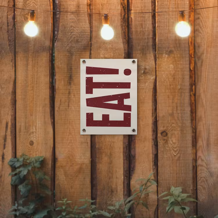 Tuinposter - Red - Eten - Vintage - Decoratie — 2