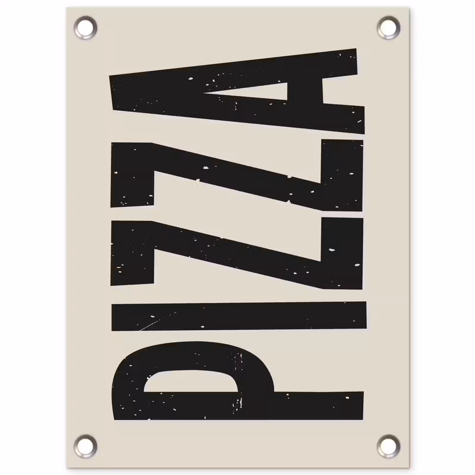 Tuinposter - Pizza - Decoratie - Japandi - Vintage — 1