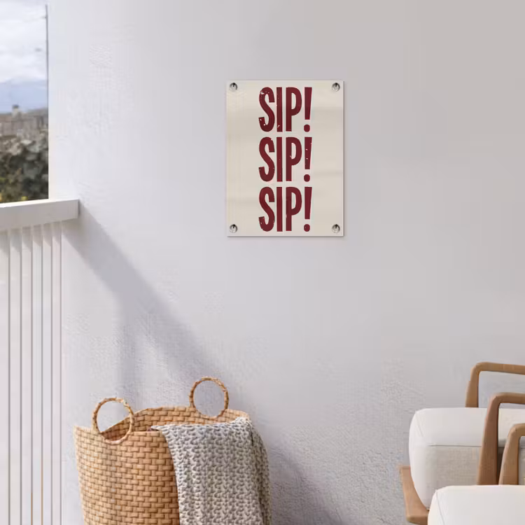 Tuinposter - Japandi - Vintage - Decoratie - Rood — 3