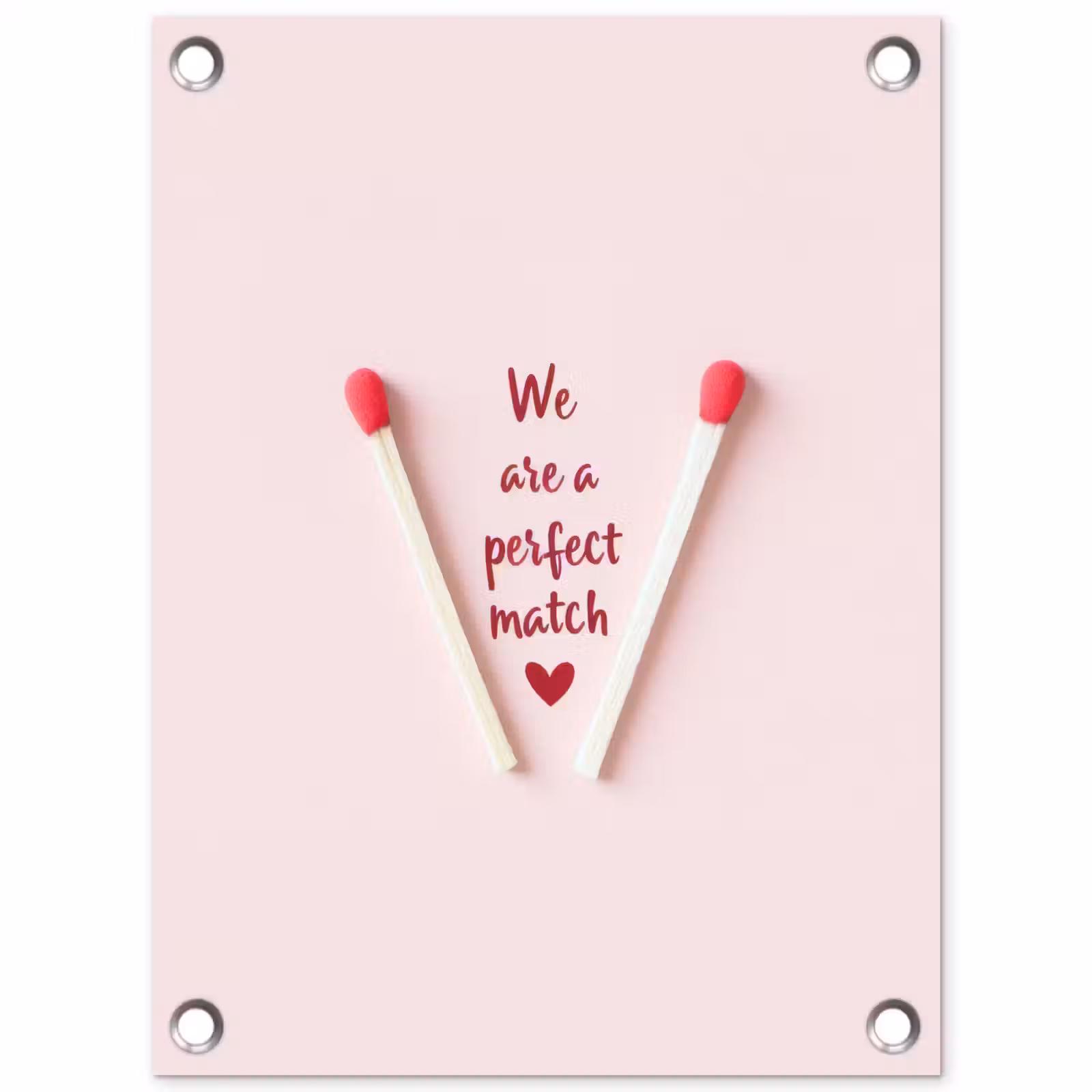 Tuinposter - Perfect - Minimalistisch - Valentijn — 1