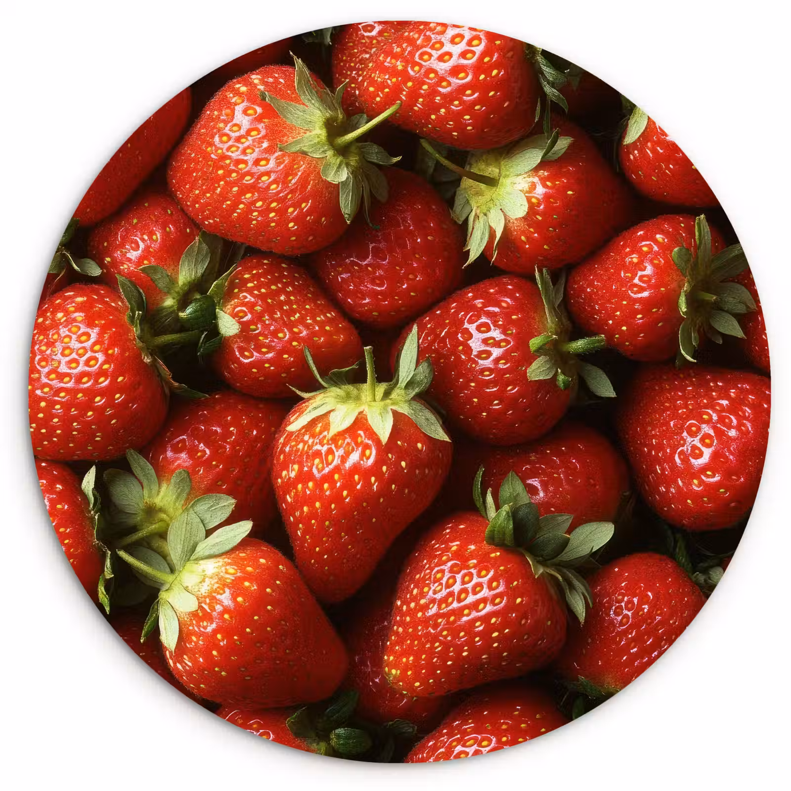 Muurcirkel glas - Aardbei - Fruit - Rood — 1