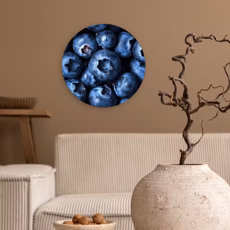Muurcirkel glas - Bessen - Blauw - Fruit — 2