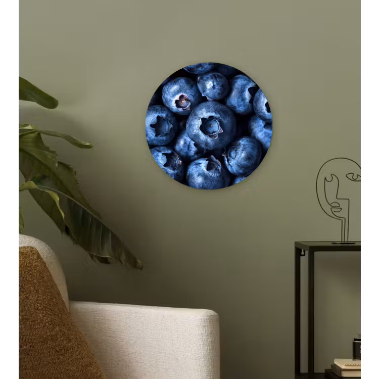 Muurcirkel glas - Bessen - Blauw - Fruit — 3