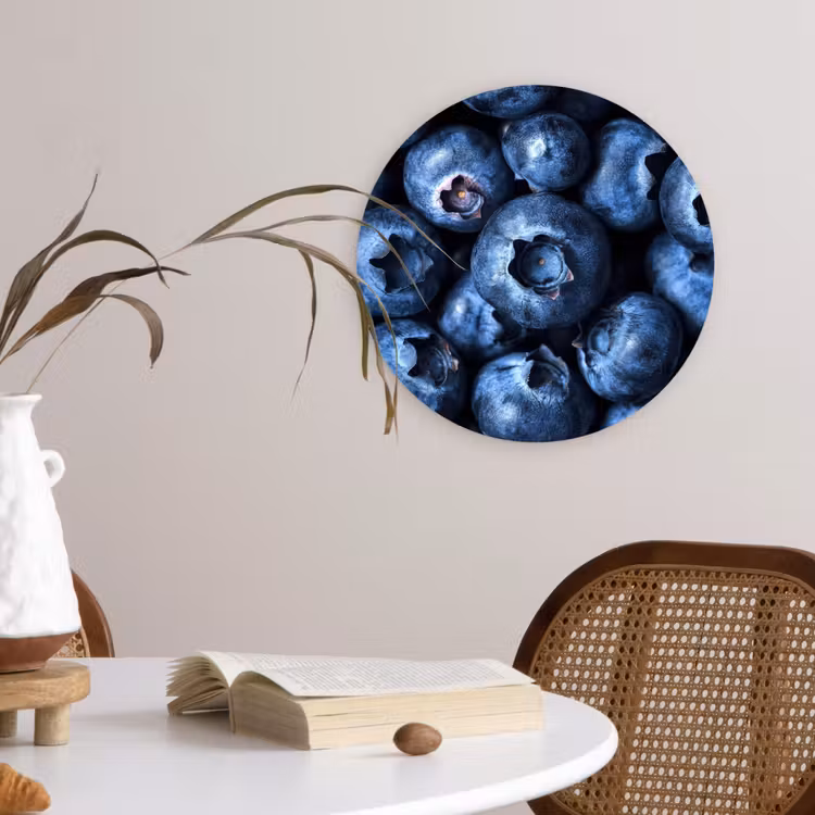 Muurcirkel glas - Bessen - Blauw - Fruit — 4