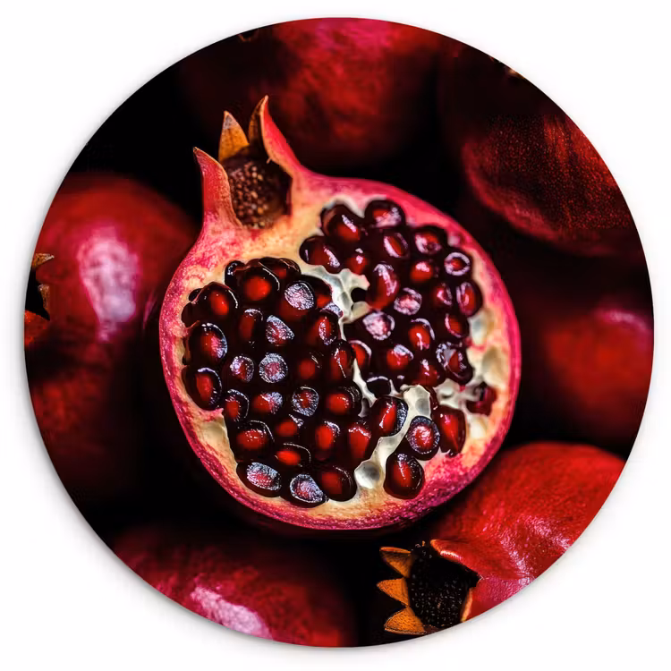 Muurcirkel glas - Granaatappel - Rood - Fruit — 1