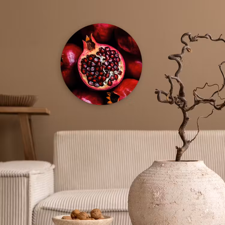 Muurcirkel glas - Granaatappel - Rood - Fruit — 2