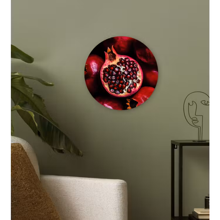Muurcirkel glas - Granaatappel - Rood - Fruit — 3