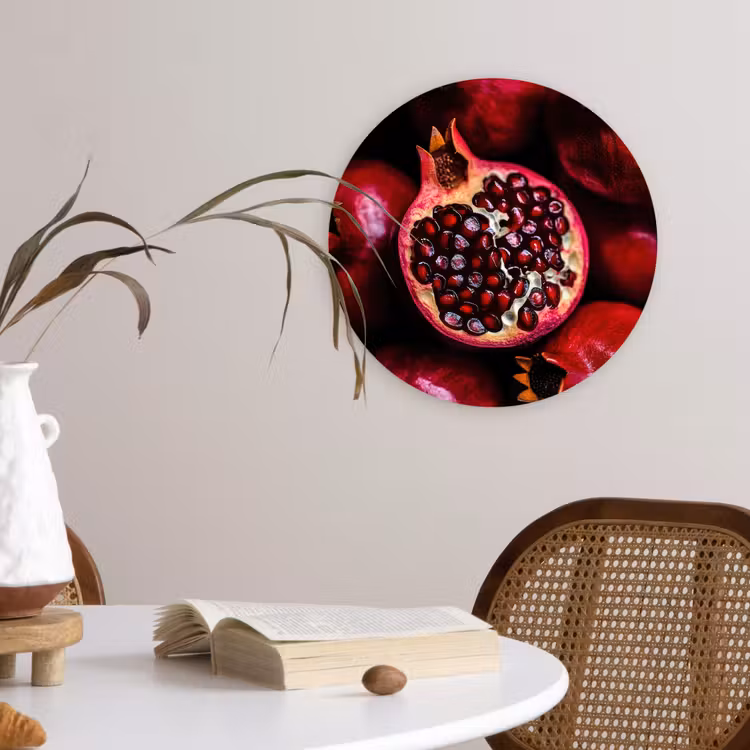 Muurcirkel glas - Granaatappel - Rood - Fruit — 4