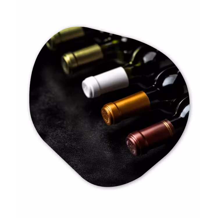 Organisch schilderij - Glas - Wijn - Flessen - Variatie - Smaken — 1