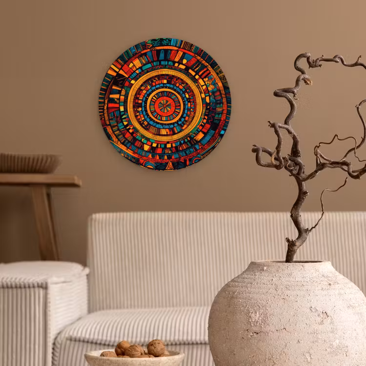 Muurcirkel glas - Mandala - Cirkels - Patronen — 2