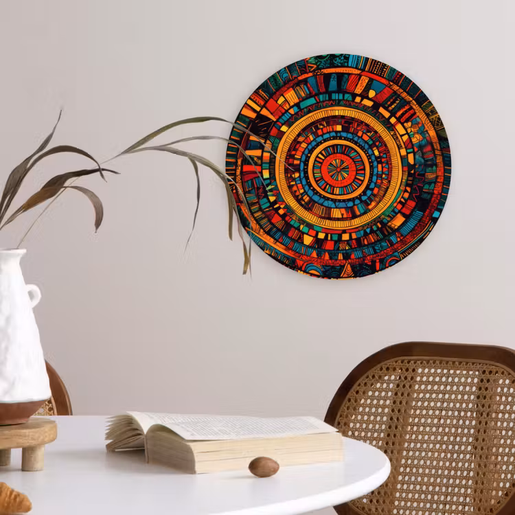 Muurcirkel glas - Mandala - Cirkels - Patronen — 4