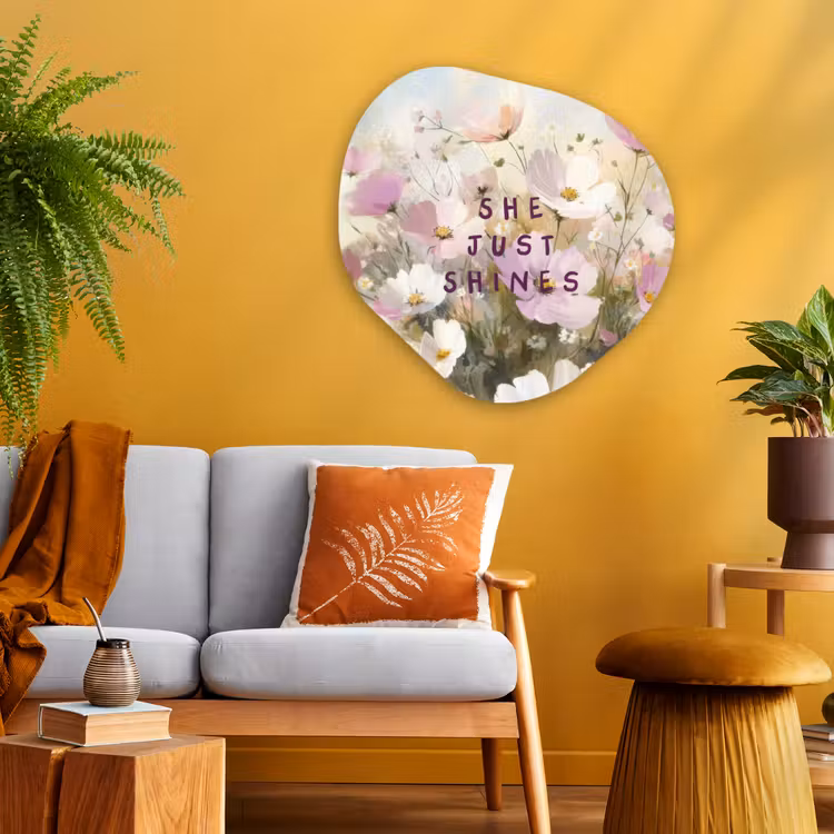 Organisch schilderij - Glas - Quote - Bloemen - Schilderachtig — 3