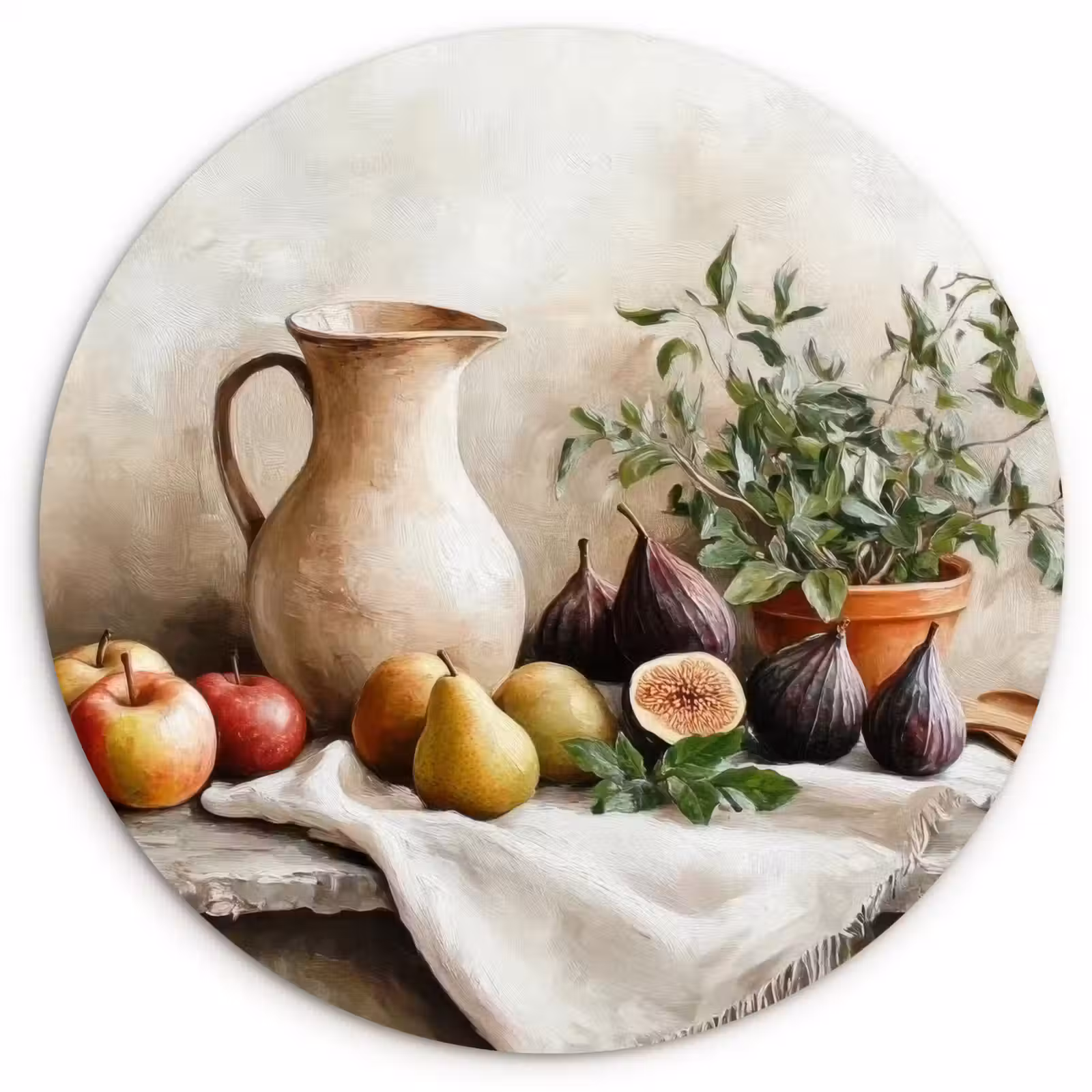 Muurcirkel glas - Fruit - Kruiden - Landelijk — 1
