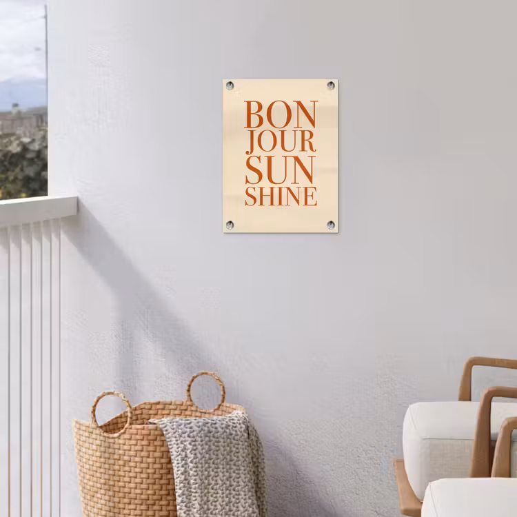 Tuinposter - Bonjour Sunshine — 3