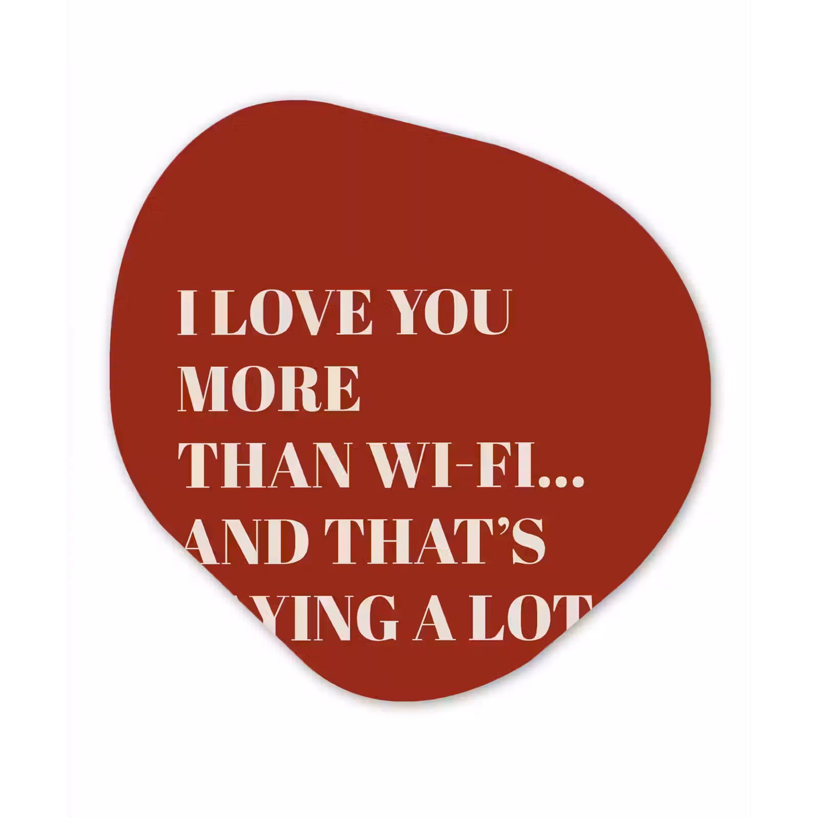 Organisch schilderij - Glas - Rood - Quote - Liefde — 1