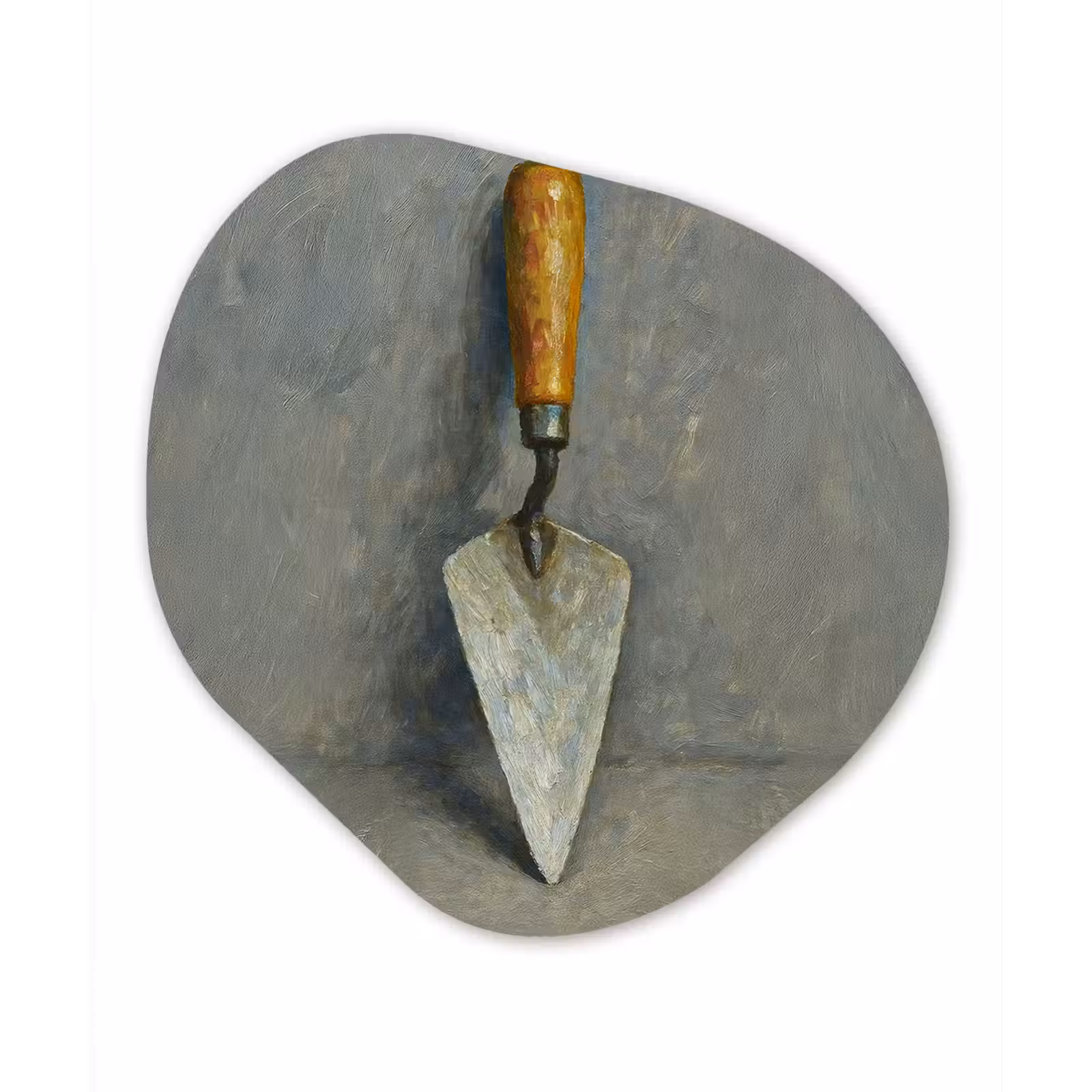 Organisch schilderij - Glas - Troffel - Verf - Gereedschap — 1