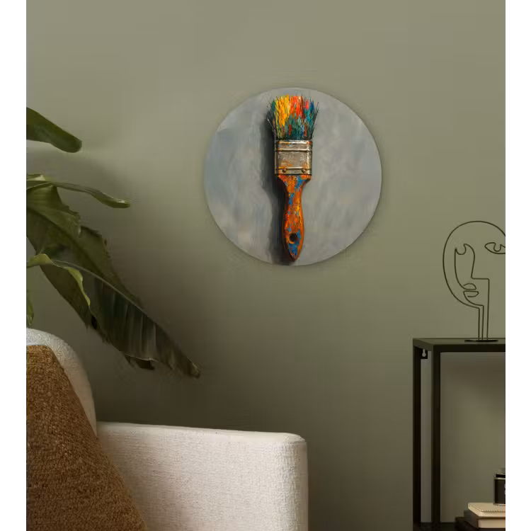 Muurcirkel glas - Verf - Kwast - Schilderij — 3