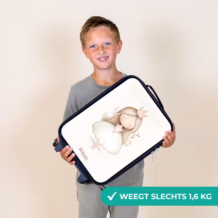 Kinderkoffer - Zwart - Prinses met Kroon — 3