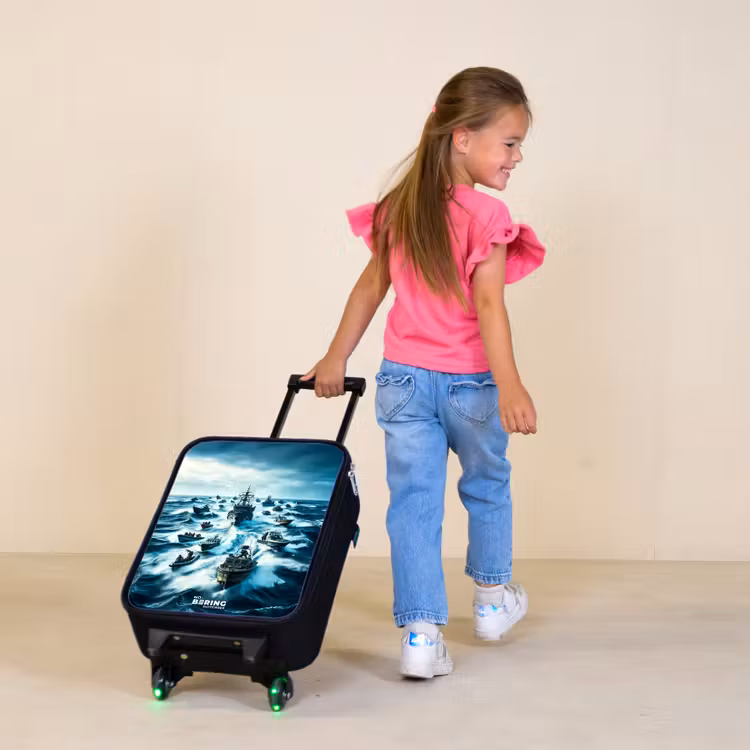 Kinderkoffer - Zwart - Schepen in de zee — 2