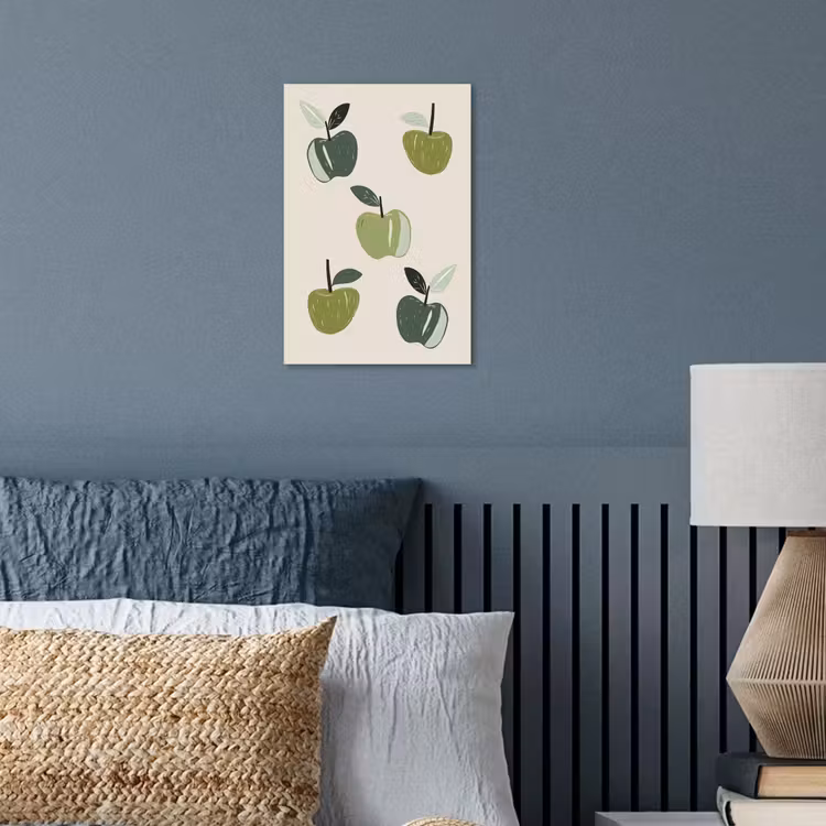 Poster – Appels - Groen - Illustratie - Bladeren — 3