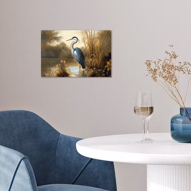 Poster – Reiger - Water - Planten — 4