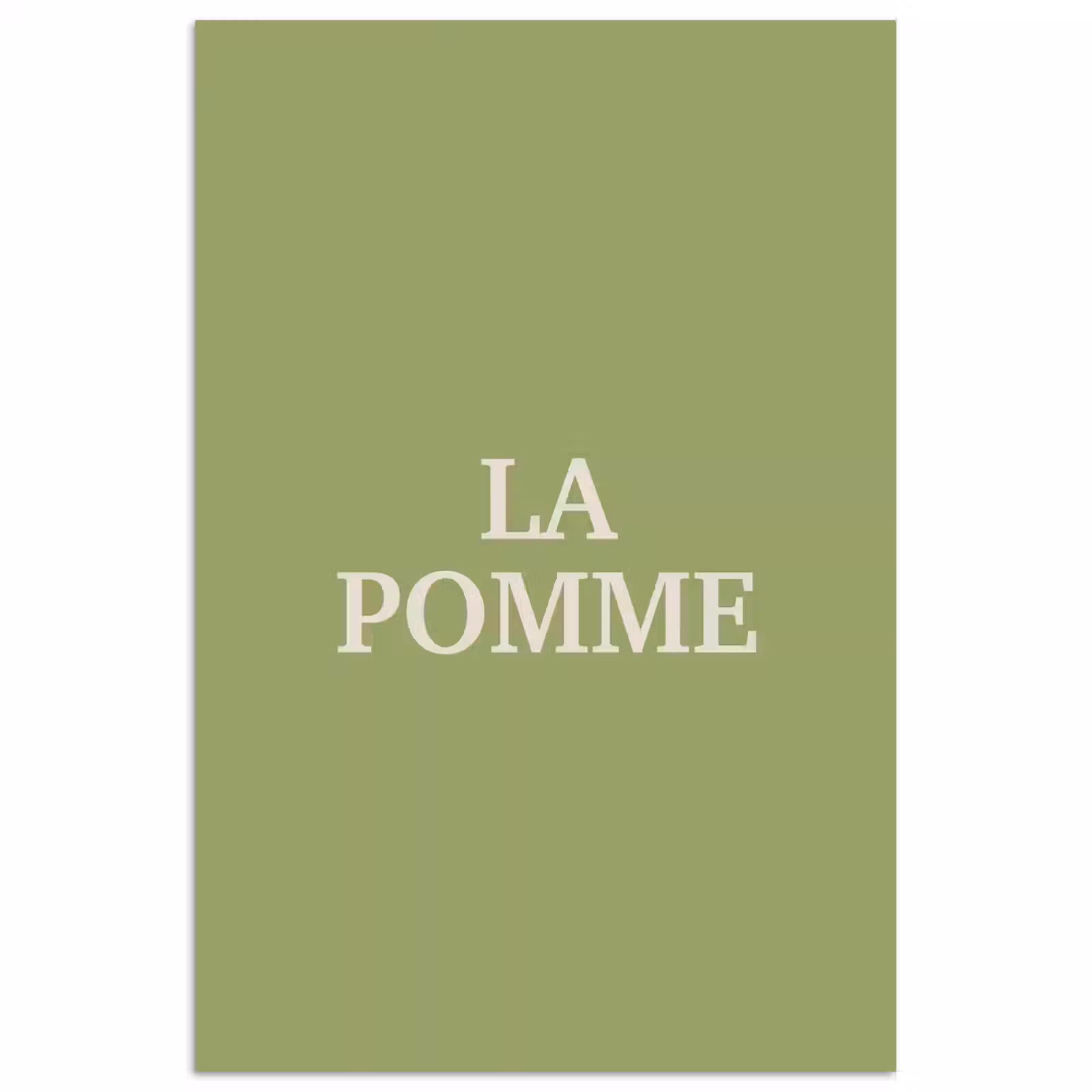 Poster – Appel - Groen - Minimalistisch — 1