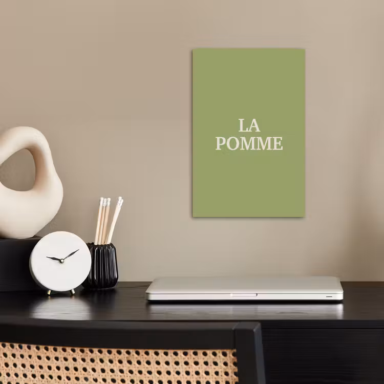 Poster – Appel - Groen - Minimalistisch — 2