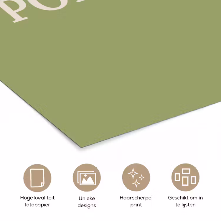 Poster – Appel - Groen - Minimalistisch — 5