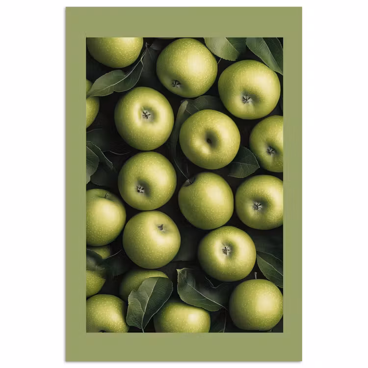Poster – Appels - Groen - bladeren — 1