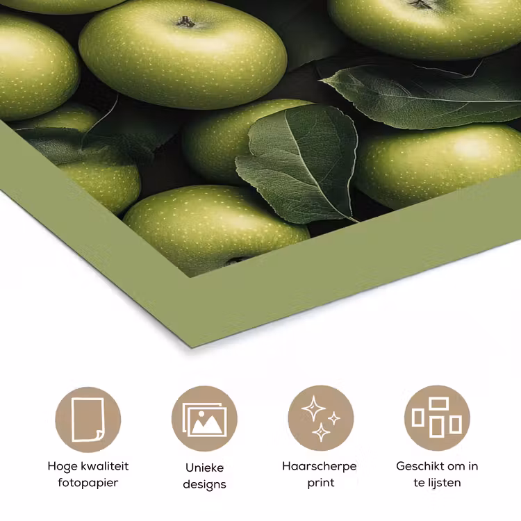 Poster – Appels - Groen - bladeren — 5