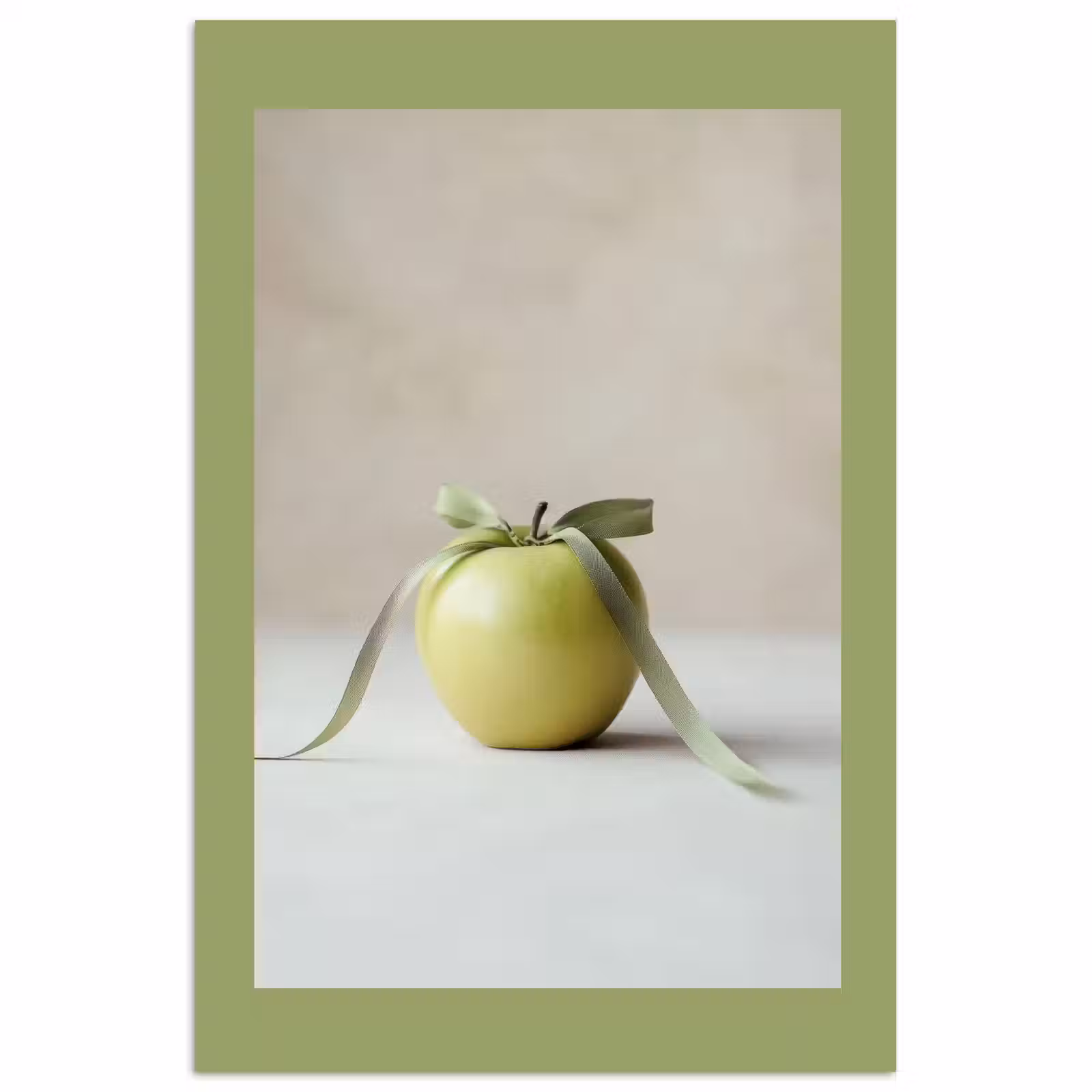 Poster – Groen - Appel - Strikje — 1