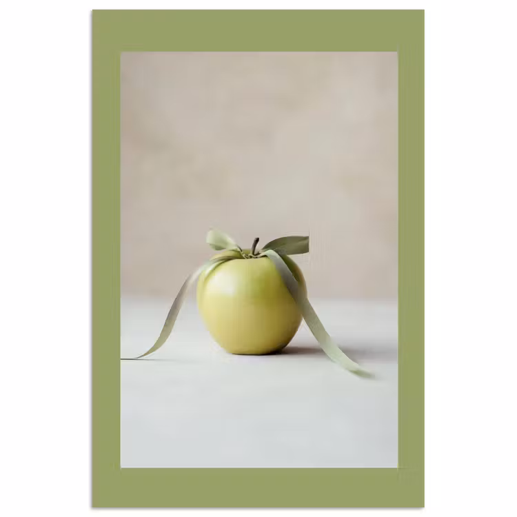 Poster – Groen - Appel - Strikje — 1