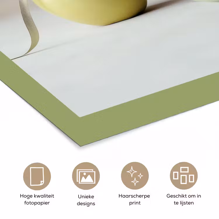 Poster – Groen - Appel - Strikje — 5