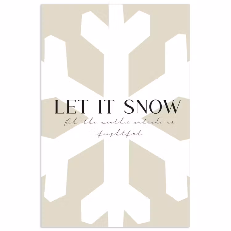 Poster – Sneeuw - Japandi - Winter - Decoratie — 1