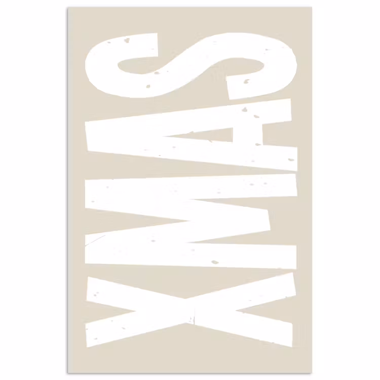 Poster – Xmas - Kerst - Japandi - Kerstversiering — 1