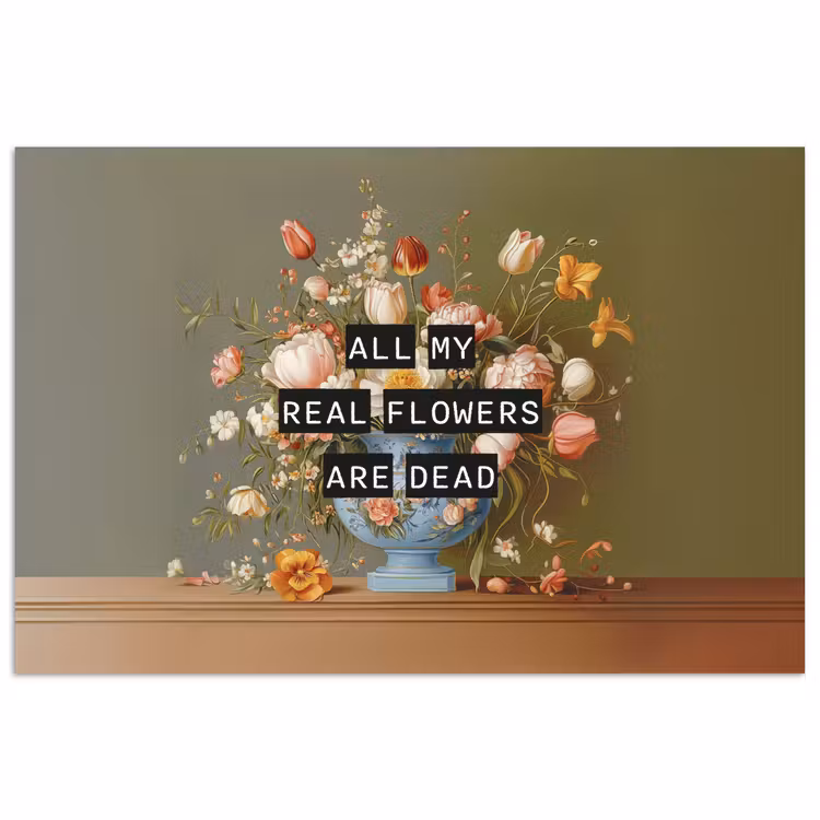 Poster – Bloem - Quote - Vintage - Art — 1