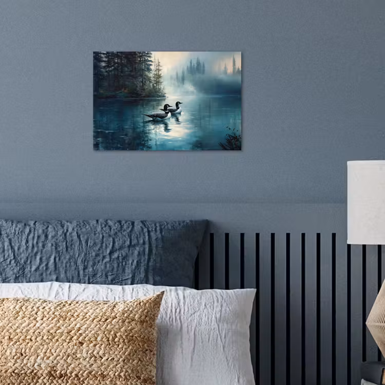 Poster – Bos - Water - Eenden - Mistig — 3