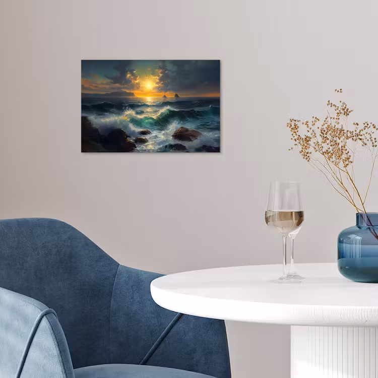 Poster – Zee - Zon - Golven - Rotsen — 4