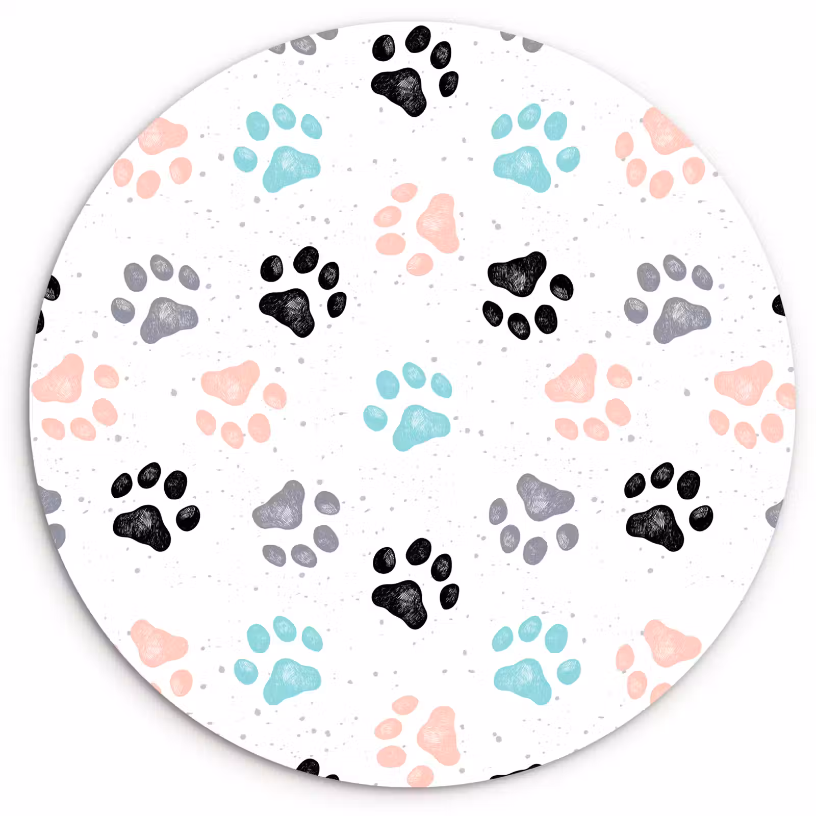 Muurcirkel glas - Paw - Pattern - Color — 1