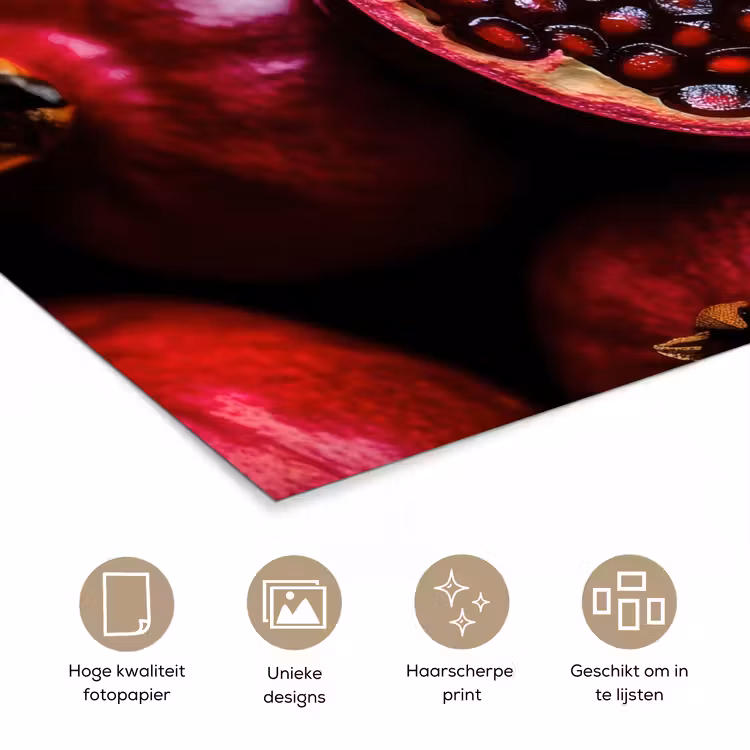 Poster – Granaatappel - Rood - Fruit — 5