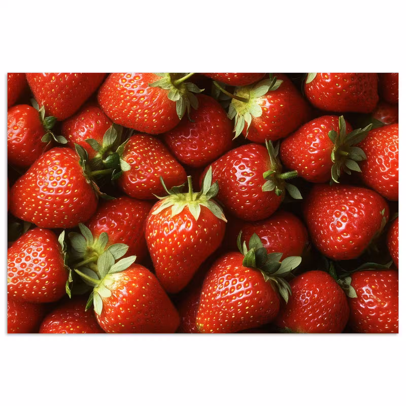 Poster – Aardbei - Fruit - Rood — 1
