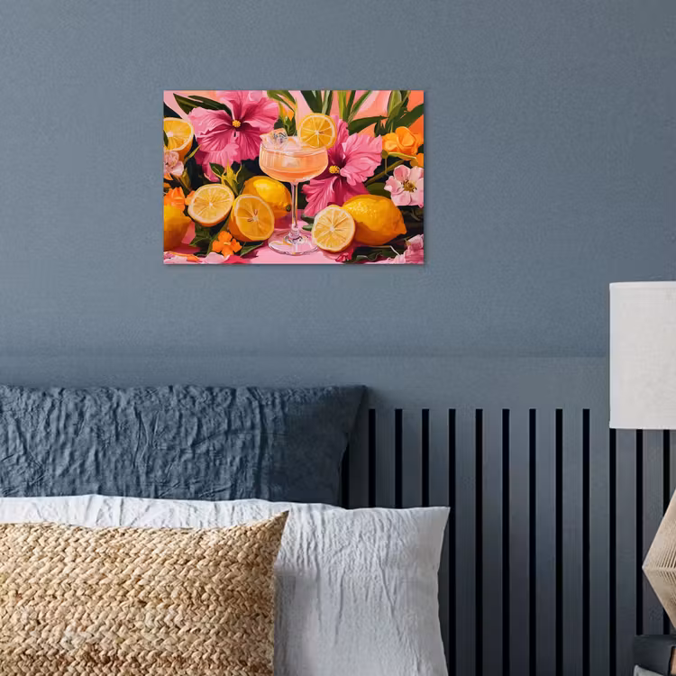 Poster – Drink - Bloemen - Yellow — 3