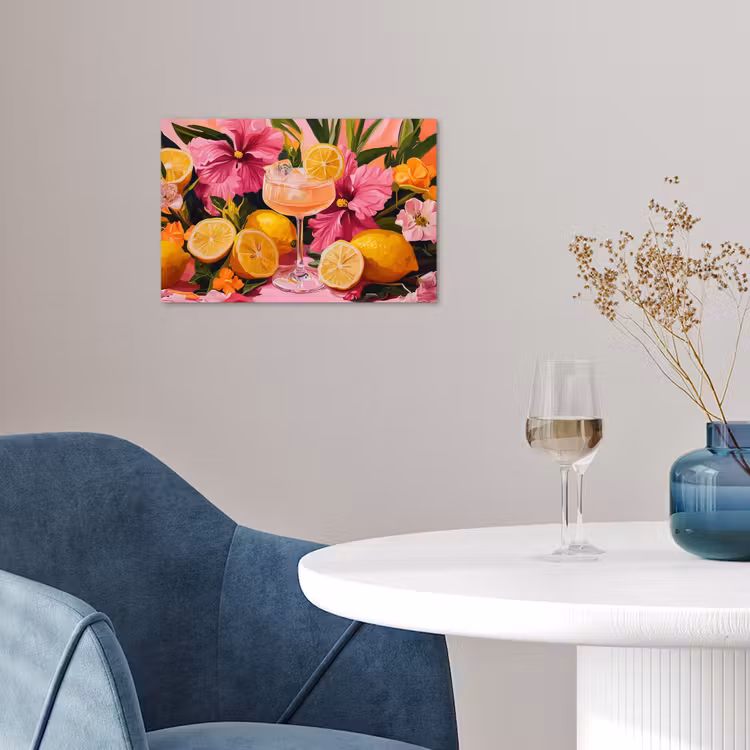 Poster – Drink - Bloemen - Yellow — 4