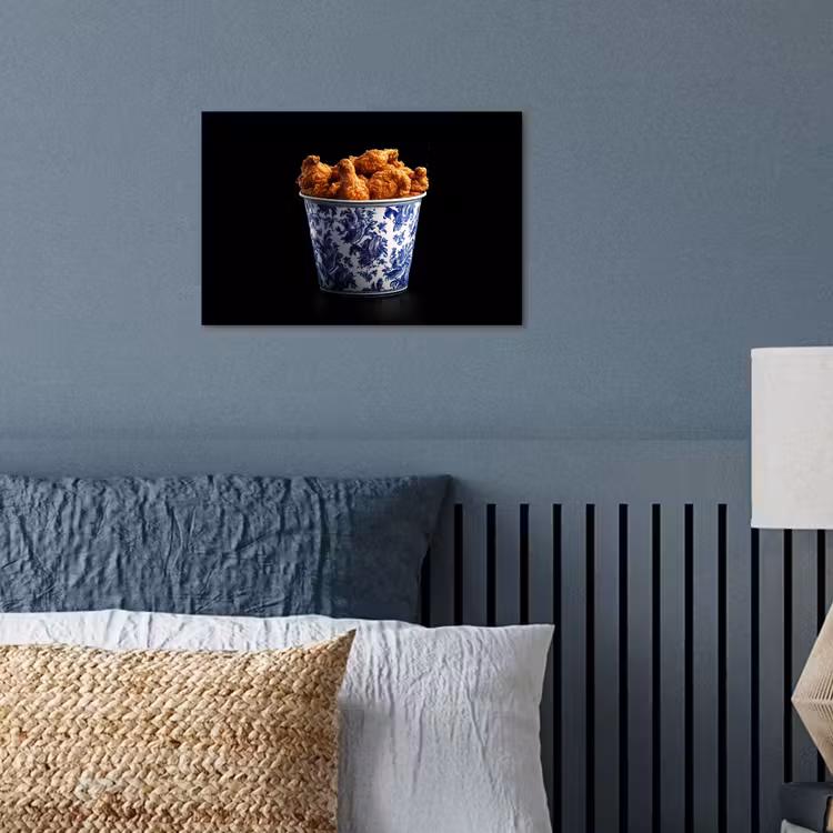 Poster – Kip - Bucket - Delfts blauw - Lekker — 3