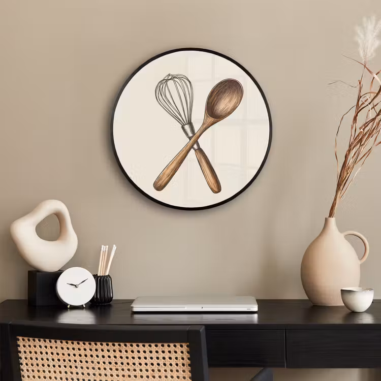Ronde fotolijst - Garde - Hout - Beige — 3