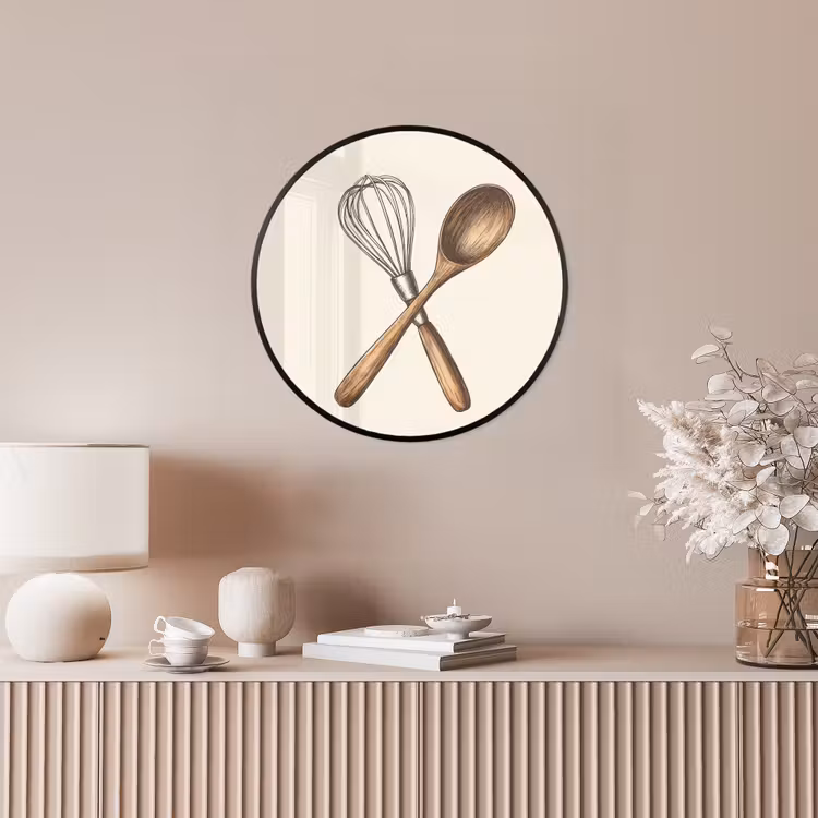 Ronde fotolijst - Garde - Hout - Beige — 5