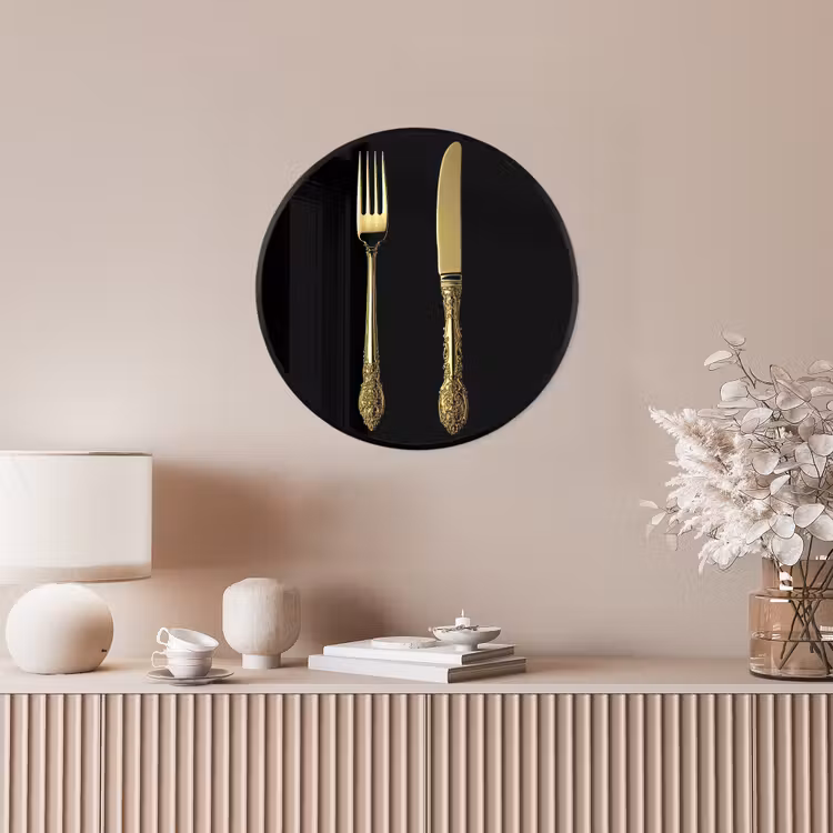 Ronde fotolijst - Goud - Vork - Mes — 5