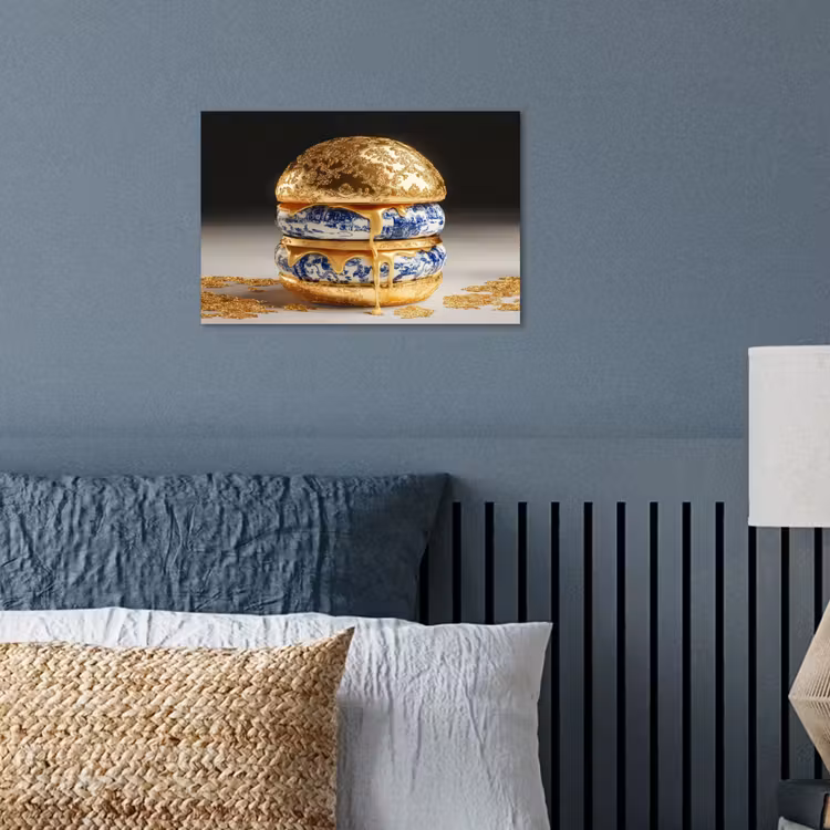 Poster – Delftsblauw - Goud - Burger — 3